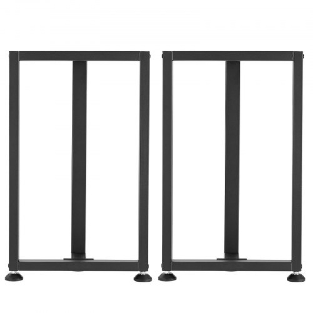 Επιτραπέζια πόδια VEVOR, 740 x 450 mm (Υ x Π) Τετράγωνα Πόδια επίπλων από χάλυβα σχήματος Τ, Αρθρωτή σχεδίαση, Εύκολη συναρμολόγηση, 1000 κιλά Μέγιστο φορτίο Βαρέως, για γραφείο στο σπίτι, τραπέζι φαγητού, πάγκος εργασίας, σετ 2, μαύρο
