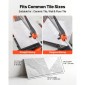 VEVOR 1200 mm Χειροκίνητος κόφτης πλακιδίων, Εργαλείο κοπής βάσης με ελατήριο με ρυθμιζόμενο γωνιακό φράκτη, τροχός κοπής καρβιδίου βολφραμίου, Οδηγός ευθυγράμμισης ακριβείας, για επαγγελματίες DIY, κεραμικά, πλακάκια δαπέδου και τοίχου