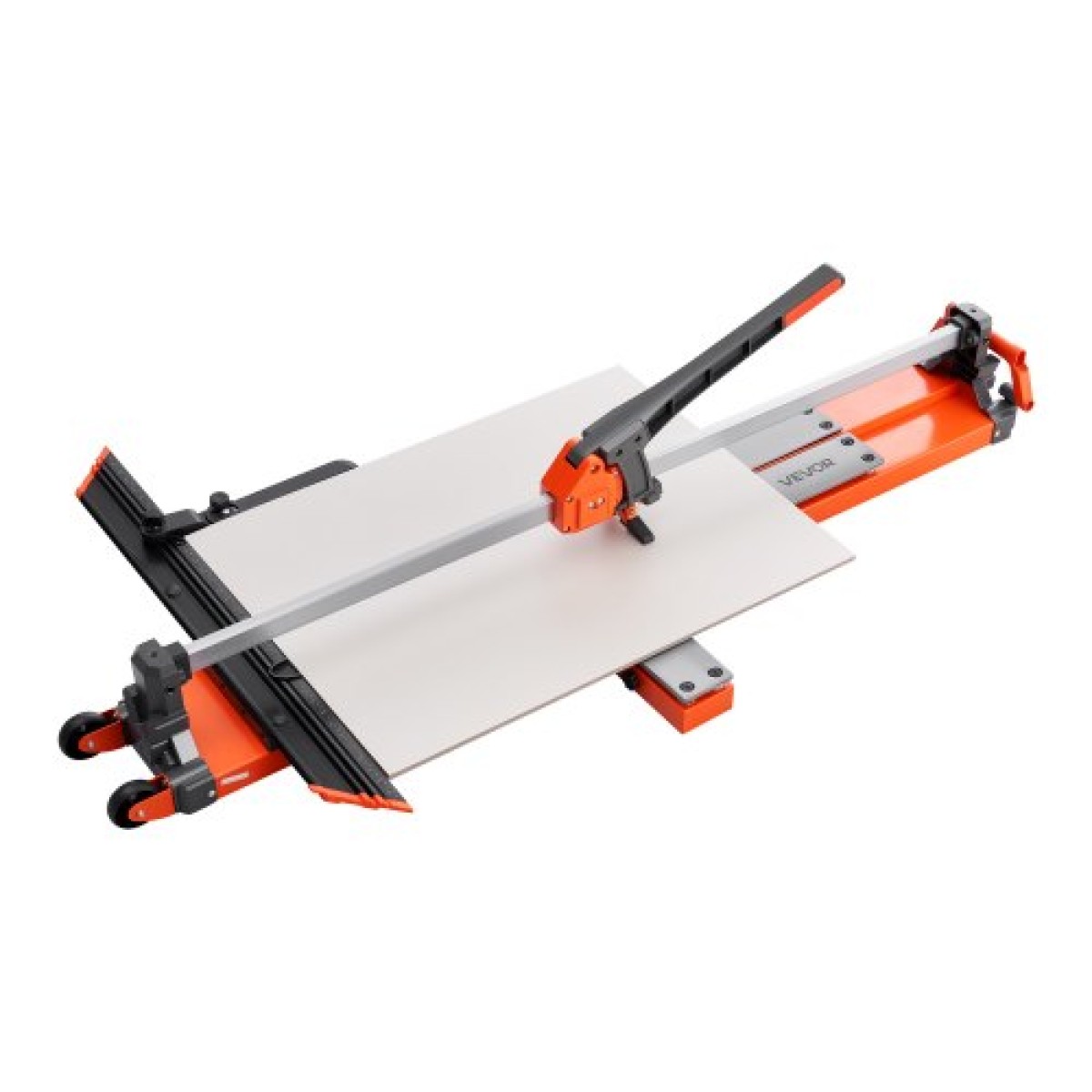 VEVOR 1200 mm Χειροκίνητος κόφτης πλακιδίων, Εργαλείο κοπής βάσης με ελατήριο με ρυθμιζόμενο γωνιακό φράκτη, τροχός κοπής καρβιδίου βολφραμίου, Οδηγός ευθυγράμμισης ακριβείας, για επαγγελματίες DIY, κεραμικά, πλακάκια δαπέδου και τοίχου