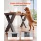 Επιτραπέζια πόδια VEVOR, 750 x 790 mm (Υ x Π) Ατσάλινα πόδια επίπλων, Αρθρωτή σχεδίαση, Εύκολη συναρμολόγηση, 1000 kg Μέγιστο φορτίο Βαρέως, για Γραφείο στο σπίτι, Τραπέζια Μπαρ καφέ, Πάγκος εργασίας, 2 ΤΕΜ., Πλαίσιο X, Μαύρο