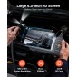 VEVOR Triple Lens Endoscope with Light, 4,5" HD IPS Screen Industrial Borescope Camera, 8 + 2 Lights, 8X Zoom, IP67 Waterproof Inspection Snake Camera για αυτοκίνητα, υδραυλικά (5m άκαμπτο καλώδιο)