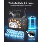 VEVOR Triple Lens Endoscope with Light, 4,5" HD IPS Screen Industrial Borescope Camera, 8 + 2 Lights, 8X Zoom, IP67 Waterproof Inspection Snake Camera για αυτοκίνητα, υδραυλικά (5m άκαμπτο καλώδιο)