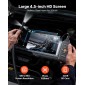 VEVOR Triple Lens Endoscope with Light, 4,5" HD IPS Screen Industrial Borescope Camera, 8 + 2 Lights, 8X Zoom, IP67 Waterproof Inspection Snake Camera για αυτοκίνητα, υδραυλικά (5m άκαμπτο καλώδιο)