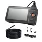 VEVOR Triple Lens Endoscope with Light, 4,5" HD IPS Screen Industrial Borescope Camera, 8 + 2 Lights, 8X Zoom, IP67 Waterproof Inspection Snake Camera για αυτοκίνητα, υδραυλικά (5m άκαμπτο καλώδιο)