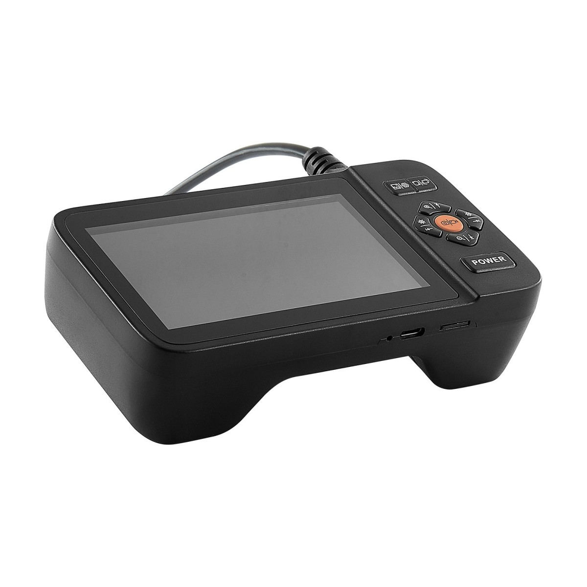 VEVOR Triple Lens Endoscope with Light, 4,5" HD IPS Screen Industrial Borescope Camera, 8 + 2 Lights, 8X Zoom, IP67 Waterproof Inspection Snake Camera για αυτοκίνητα, υδραυλικά (5m άκαμπτο καλώδιο)