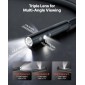 VEVOR Triple Lens Endoscope with Light, 5" HD IPS Screen Industrial Borescope Camera, 1280 x 720 Lens, 8 + 2 LED, Zoom 8X, IP67 Waterproof Inspection Snake Camera για Αυτοκίνητα, Υδραυλικά (5m άκαμπτο καλώδιο)