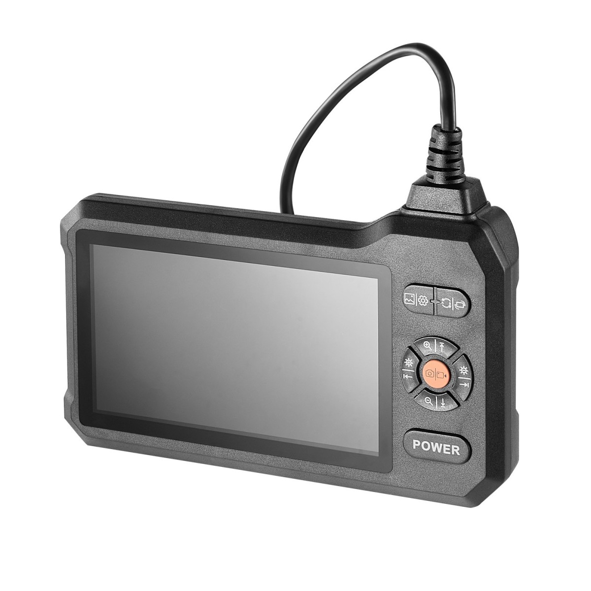 VEVOR Triple Lens Endoscope with Light, 5" HD IPS Screen Industrial Borescope Camera, 1280 x 720 Lens, 8 + 2 LED, Zoom 8X, IP67 Waterproof Inspection Snake Camera για Αυτοκίνητα, Υδραυλικά (5m άκαμπτο καλώδιο)
