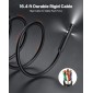 VEVOR Triple Lens Endoscope with Light, 5" HD IPS Screen Industrial Borescope Camera, 1280 x 720 Lens, 8 + 2 LED, Zoom 8X, IP67 Waterproof Inspection Snake Camera για Αυτοκίνητα, Υδραυλικά (5m άκαμπτο καλώδιο)