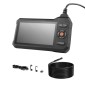 VEVOR Triple Lens Endoscope with Light, 5" HD IPS Screen Industrial Borescope Camera, 1280 x 720 Lens, 8 + 2 LED, Zoom 8X, IP67 Waterproof Inspection Snake Camera για Αυτοκίνητα, Υδραυλικά (5m άκαμπτο καλώδιο)