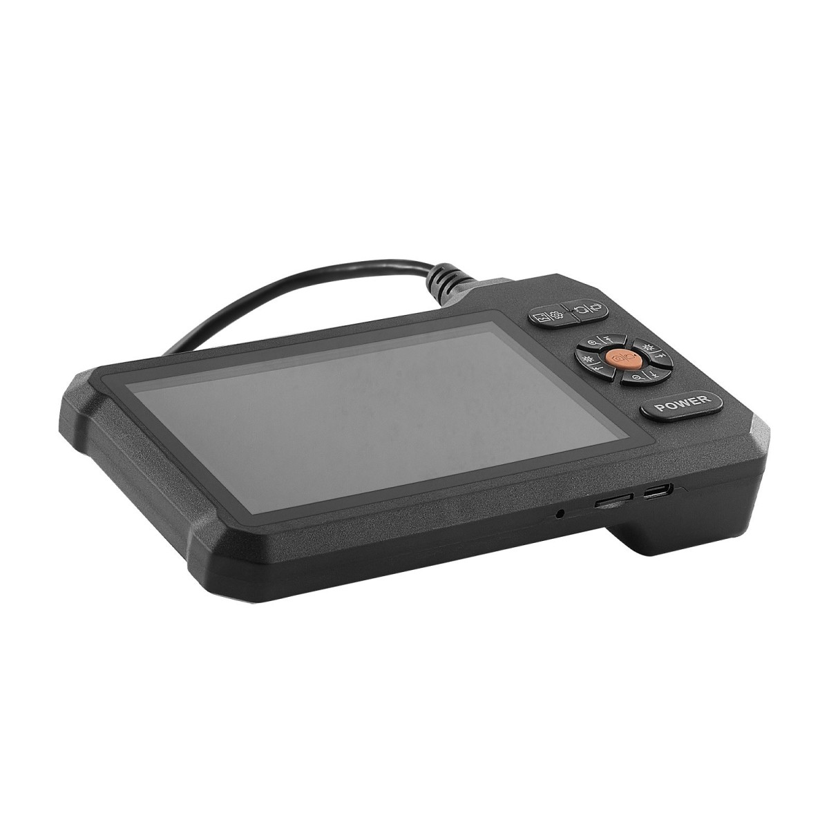 VEVOR Triple Lens Endoscope with Light, 5" HD IPS Screen Industrial Borescope Camera, 1280 x 720 Lens, 8 + 2 LED, Zoom 8X, IP67 Waterproof Inspection Snake Camera για Αυτοκίνητα, Υδραυλικά (5m άκαμπτο καλώδιο)