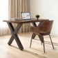 Επιτραπέζια πόδια VEVOR, 750 x 600 mm (Υ x Π) Ατσάλινα πόδια επίπλων, Αρθρωτή σχεδίαση, Εύκολη συναρμολόγηση, 1000 kg Μέγιστο φορτίο βαρέως τύπου, για γραφείο οικιακού γραφείου, τραπέζια καφέ για δείπνο, πάγκος εργασίας, 2 τμχ, πλαίσιο X, μαύρο