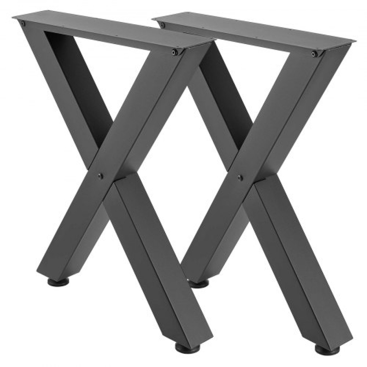 Επιτραπέζια πόδια VEVOR, 750 x 600 mm (Υ x Π) Ατσάλινα πόδια επίπλων, Αρθρωτή σχεδίαση, Εύκολη συναρμολόγηση, 1000 kg Μέγιστο φορτίο βαρέως τύπου, για γραφείο οικιακού γραφείου, τραπέζια καφέ για δείπνο, πάγκος εργασίας, 2 τμχ, πλαίσιο X, μαύρο