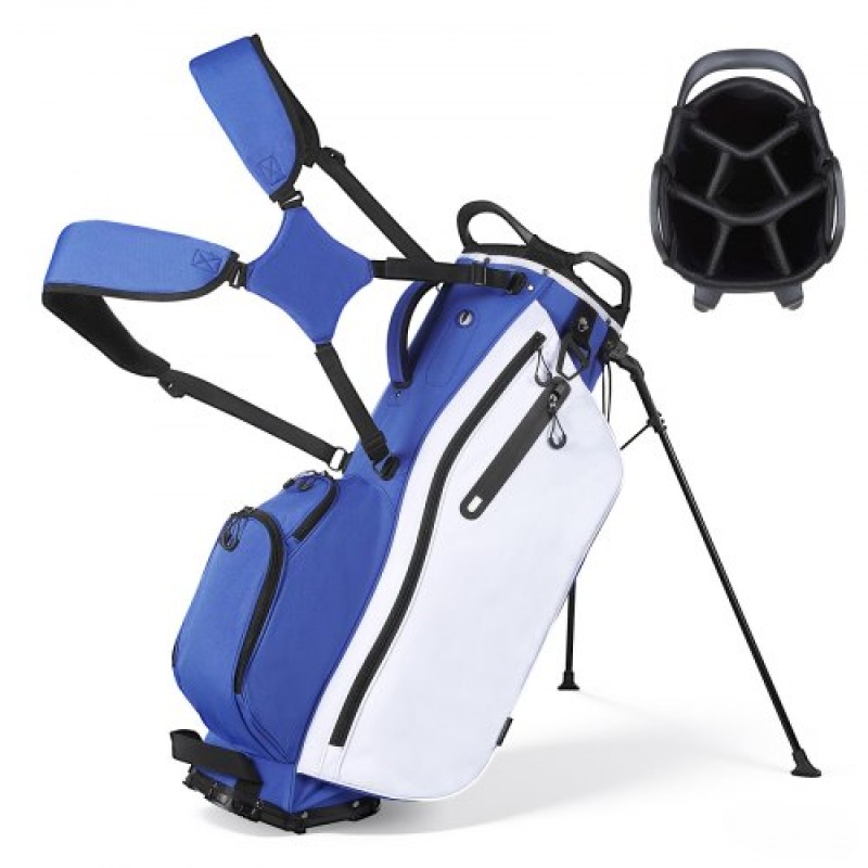 Τσάντα VEVOR Golf Cart, 7 Way Top Divider Organizer, Club Stand Bag με ολόσωμο διαχωριστικό, λαβές, διπλά πόδια στήριξης, τσέπες αποθήκευσης, διπλοί ιμάντες ώμου, κουκούλα βροχής, ελαφρύ για άνδρες και γυναίκες