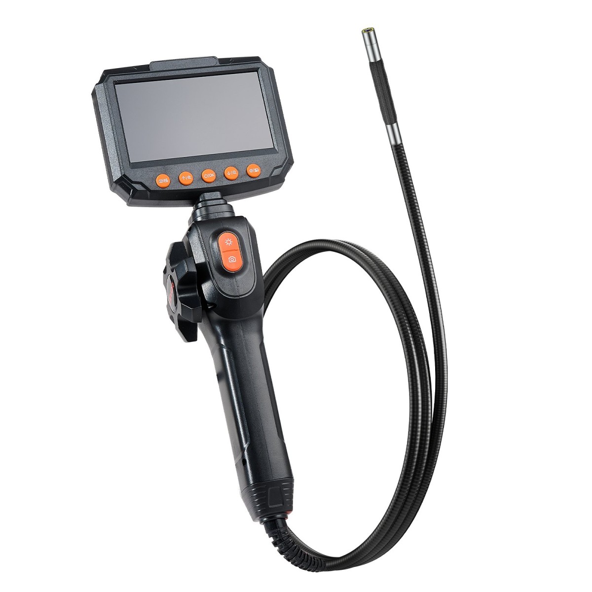 Κάμερα VEVOR αρθρωτό borescope με φως, αμφίδρομο αρθρωτό ενδοσκόπιο, λεπτός φακός 6,2 mm, οθόνη IPS 4,3", ζουμ 8X, αδιάβροχη κάμερα επιθεώρησης IP67 για αυτοκίνητα, μηχανολογικός εξοπλισμός (καλώδιο 1,5 m)
