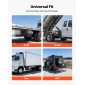 Κιβώτιο εργαλείων VEVOR Underbody Truck, 457 x 305 x 356 mm Κουτί αποθήκευσης τρέιλερ από χάλυβα βαρέως τύπου με κλειδαριά & κλειδιά, αδιάβροχη οργάνωση αποθήκευσης τρέιλερ κάτω από το αμάξωμα με λαβή T για φορτηγό, Van, SUV, Μαύρο