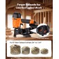 VEVOR Roofing Nailer CN45C, 19mm έως 45mm Πιστόλι καρφιών στέγης 15 μοιρών με δύο λειτουργίες πυροδότησης & ρύθμιση βάθους χωρίς εργαλεία, 4,8-7,5 Bar Πνευματικό καρφωτικό πηνίου για έρπητα ζωστήρα ασφάλτου, επένδυση οροφής
