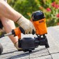 VEVOR Roofing Nailer CN45C, 19mm έως 45mm Πιστόλι καρφιών στέγης 15 μοιρών με δύο λειτουργίες πυροδότησης & ρύθμιση βάθους χωρίς εργαλεία, 4,8-7,5 Bar Πνευματικό καρφωτικό πηνίου για έρπητα ζωστήρα ασφάλτου, επένδυση οροφής