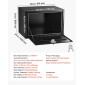 VEVOR Underbody Truck Tool Box, 914 x 609 x 609 mm Κουτί αποθήκευσης τρέιλερ από χάλυβα βαρέως τύπου με κλειδαριά & κλειδιά, αδιάβροχη οργάνωση αποθήκευσης τρέιλερ κάτω από το αμάξωμα με λαβή T για φορτηγό, Van, SUV, Μαύρο