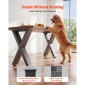 Επιτραπέζια πόδια VEVOR, 750 x 760 mm (HxW) W Πόδια από χάλυβα επίπλων, Αρθρωτή σχεδίαση, Εύκολη συναρμολόγηση, 1000 kg Μέγιστο φορτίο βαρέως τύπου, για γραφείο οικιακού γραφείου, τραπέζια καφέ για δείπνο, πάγκος εργασίας, 2 τεμ., πλαίσιο X, μαύρο