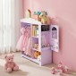 VEVOR Kids Dress Up Storage, με ντουλάπι κοσμημάτων, Ντουλάπα με καθρέφτη και ράφια, Ντουλάπα ντουλάπα με στολές πριγκίπισσας, ντουλάπα οργάνωσης κοστουμιών για νήπια, για υπνοδωμάτιο, παιδικό δωμάτιο, κορίτσια, μωβ