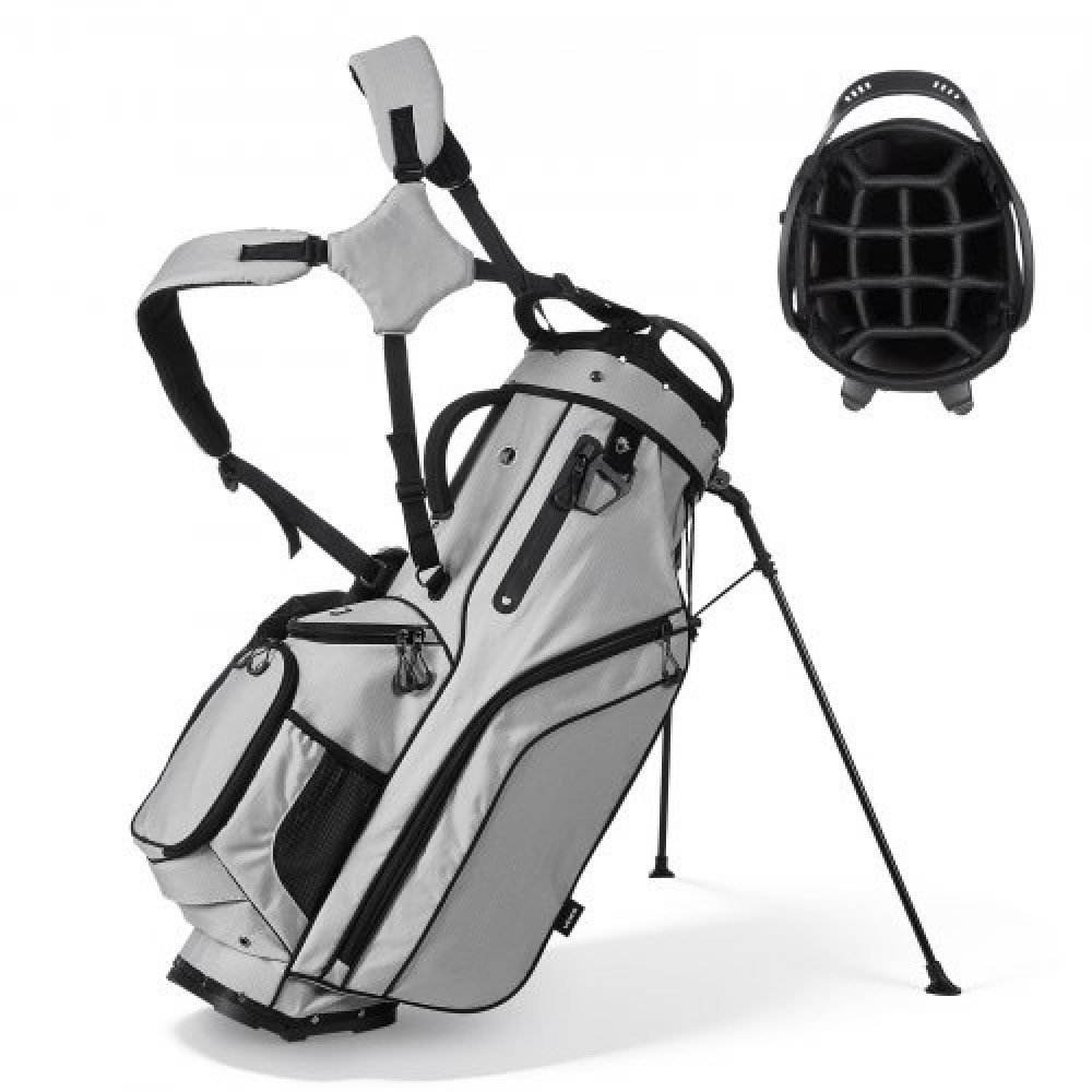 Τσάντα VEVOR Golf Cart, 14 Way Top Divider Organizer, 2-σε-1 τσάντα Golf Club με ολόσωμο διαχωριστικό, διπλούς ιμάντες ώμου, πόδια στήριξης, κουκούλα βροχής, τσέπες αποθήκευσης, ελαφρύ πολυεστέρα για άνδρες και γυναίκες