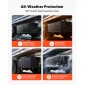 VEVOR Underbody Truck Tool Box, 1524 x 457 x 457 mm Κουτί αποθήκευσης τρέιλερ από χάλυβα βαρέως τύπου με κλειδαριά και κλειδιά, αδιάβροχη οργάνωση αποθήκευσης τρέιλερ κάτω από το αμάξωμα με λαβή T για φορτηγό SUV, Μαύρο