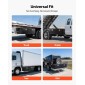VEVOR Underbody Truck Tool Box, 1524 x 457 x 457 mm Κουτί αποθήκευσης τρέιλερ από χάλυβα βαρέως τύπου με κλειδαριά και κλειδιά, αδιάβροχη οργάνωση αποθήκευσης τρέιλερ κάτω από το αμάξωμα με λαβή T για φορτηγό SUV, Μαύρο