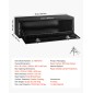 VEVOR Underbody Truck Tool Box, 1524 x 457 x 457 mm Κουτί αποθήκευσης τρέιλερ από χάλυβα βαρέως τύπου με κλειδαριά και κλειδιά, αδιάβροχη οργάνωση αποθήκευσης τρέιλερ κάτω από το αμάξωμα με λαβή T για φορτηγό SUV, Μαύρο