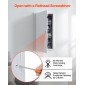 Πάνελ πρόσβασης VEVOR για γυψοσανίδα, 64x34 cm Πόρτα πρόσβασης από γαλβανισμένο χάλυβα, Εύκολη εγκατάσταση αρθρωτό πάνελ σέρβις με μάνταλο κατσαβιδιού, για υδραυλικές εγκαταστάσεις οροφής ηλεκτρικά, 32x62 cm Μέγεθος αποκοπής Λευκό