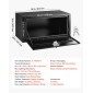 VEVOR Underbody Truck Tool Box, 914 x 457 x 457 mm Κουτί αποθήκευσης τρέιλερ από χάλυβα βαρέως τύπου με κλειδαριά και κλειδιά, αδιάβροχη οργάνωση αποθήκευσης τρέιλερ κάτω από το αμάξωμα με λαβή T για φορτηγό, Van, SUV, Μαύρο