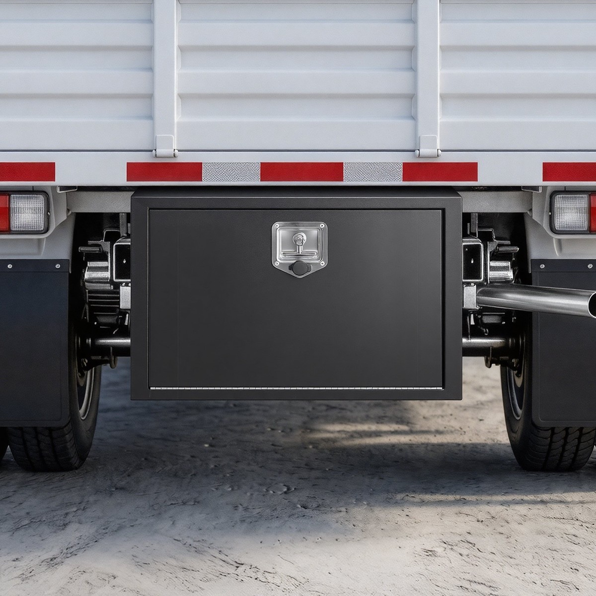 VEVOR Underbody Truck Tool Box, 914 x 457 x 457 mm Κουτί αποθήκευσης τρέιλερ από χάλυβα βαρέως τύπου με κλειδαριά και κλειδιά, αδιάβροχη οργάνωση αποθήκευσης τρέιλερ κάτω από το αμάξωμα με λαβή T για φορτηγό, Van, SUV, Μαύρο