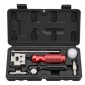 VEVOR Brake Line Flaring Tool Kit, 45° Single & Double Flare Tool για 4,75mm, 6,35mm χάλκινη σωλήνωση - με 2 μήτρες διαμόρφωσης, εργαλείο αφαίρεσης γρεζιών και εργαλειοθήκη για επισκευή υδραυλικών γραμμών φρένων αυτοκινήτων