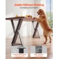 Επιτραπέζια πόδια VEVOR, 740 x 610 mm (Υ x Π) Πόδια επίπλων από χάλυβα, 1000 kg Μέγιστο φορτίο βαρέως τύπου, Εύκολη τοποθέτηση, στάβλος για γραφείο στο σπίτι DIY, Τραπέζια για δείπνο καφέ, Πάγκοι εργασίας, Σετ 2, Μαύρο