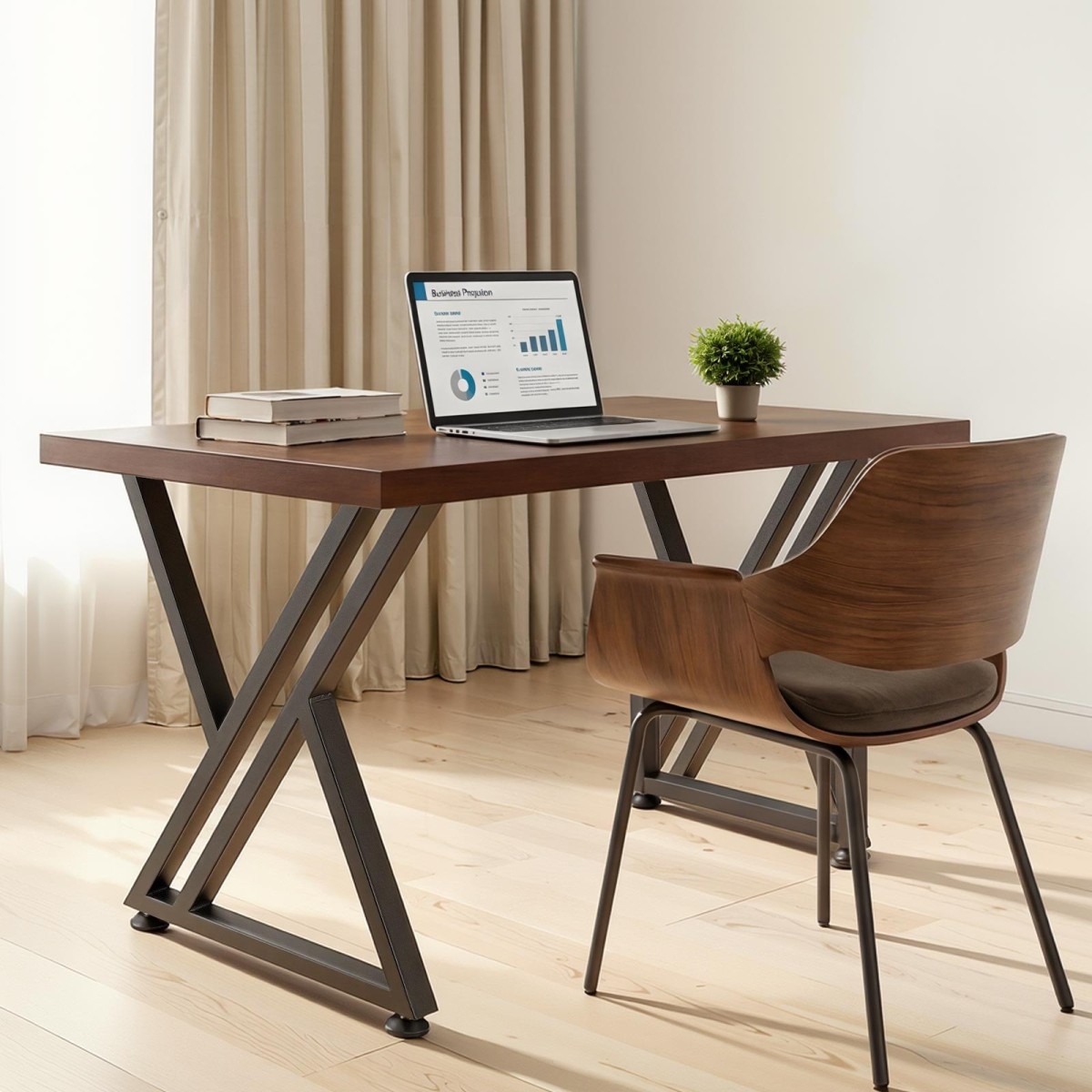 Επιτραπέζια πόδια VEVOR, 740 x 610 mm (Υ x Π) Πόδια επίπλων από χάλυβα, 1000 kg Μέγιστο φορτίο βαρέως τύπου, Εύκολη τοποθέτηση, στάβλος για γραφείο στο σπίτι DIY, Τραπέζια για δείπνο καφέ, Πάγκοι εργασίας, Σετ 2, Μαύρο