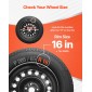 Καλύμματα τροχών VEVOR Hubcaps, σετ 16 ιντσών με κάλυμμα 4 τροχών, Αντικατάσταση τύπου OEM, R16 Snap μέγεθος σε Καπάκια τροχών, Universal 7 ακτίνων ABS καπάκια ζάντας ελαστικών για Hyundai Chevrolet Ford Honda, Ασημί
