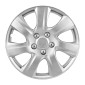 Καλύμματα τροχών VEVOR Hubcaps, σετ 16 ιντσών με κάλυμμα 4 τροχών, Αντικατάσταση τύπου OEM, R16 Snap μέγεθος σε Καπάκια τροχών, Universal 7 ακτίνων ABS καπάκια ζάντας ελαστικών για Hyundai Chevrolet Ford Honda, Ασημί
