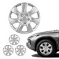 Καλύμματα τροχών VEVOR Hubcaps, σετ 16 ιντσών με κάλυμμα 4 τροχών, Αντικατάσταση τύπου OEM, R16 Snap μέγεθος σε Καπάκια τροχών, Universal 7 ακτίνων ABS καπάκια ζάντας ελαστικών για Hyundai Chevrolet Ford Honda, Ασημί