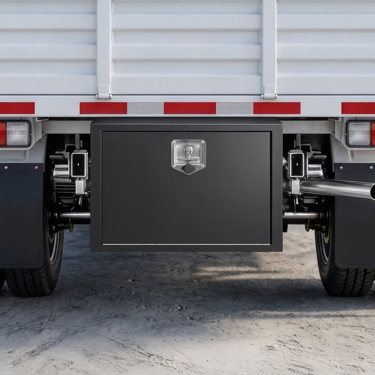 VEVOR Underbody Truck Tool Box, 762 x 457 x 457 mm Κουτί αποθήκευσης τρέιλερ από χάλυβα βαρέως τύπου με κλειδαριά & κλειδιά, αδιάβροχη οργάνωση αποθήκευσης τρέιλερ κάτω από το αμάξωμα με λαβή T για φορτηγό, Van, SUV, Μαύρο