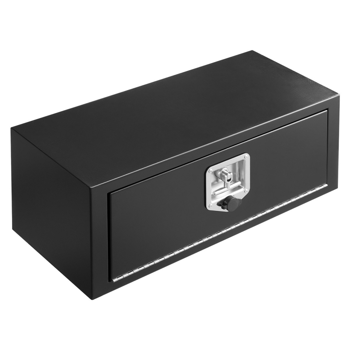 VEVOR Underbody Truck Tool Box, 686 x 254 x 254 mm Χάλυβας βαρέως τύπου κουτί αποθήκευσης τρέιλερ με κλειδαριά και κλειδιά, αδιάβροχη οργάνωση αποθήκευσης τρέιλερ κάτω από το αμάξωμα με λαβή T για φορτηγό, Van, SUV, Μαύρο