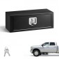VEVOR Underbody Truck Tool Box, 686 x 254 x 254 mm Χάλυβας βαρέως τύπου κουτί αποθήκευσης τρέιλερ με κλειδαριά και κλειδιά, αδιάβροχη οργάνωση αποθήκευσης τρέιλερ κάτω από το αμάξωμα με λαβή T για φορτηγό, Van, SUV, Μαύρο
