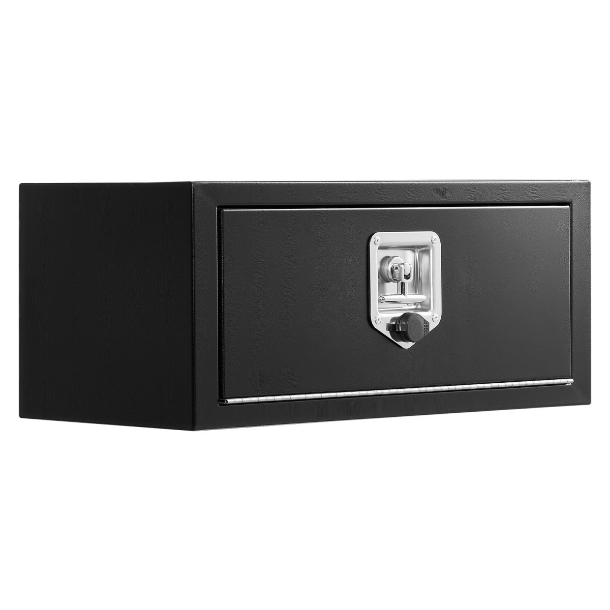 VEVOR Underbody Truck Tool Box, 686 x 254 x 254 mm Χάλυβας βαρέως τύπου κουτί αποθήκευσης τρέιλερ με κλειδαριά και κλειδιά, αδιάβροχη οργάνωση αποθήκευσης τρέιλερ κάτω από το αμάξωμα με λαβή T για φορτηγό, Van, SUV, Μαύρο