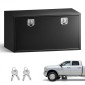 Κιβώτιο εργαλείων VEVOR Underbody Truck, 1219 x 609 x 609 mm Κουτί αποθήκευσης τρέιλερ από χάλυβα βαρέως τύπου με κλειδαριά και κλειδιά, αδιάβροχη οργάνωση αποθήκευσης τρέιλερ κάτω από το αμάξωμα με λαβή T για φορτηγό SUV, Μαύρο