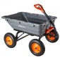 VEVOR Garden Dump Cart, 680kg Poly Dump Cart, Garden Carts Dumps Wagon με μηχανισμό Quick-Dumps 90°, Ρυθμιζόμενη λαβή, εύκαμπτα περιστρεφόμενα ρουλεμάν 270°, Yard Wagon για φυτά, έδαφος, καλλιέργειες