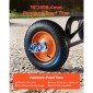 VEVOR Garden Dump Cart, 680kg Poly Dump Cart, Garden Carts Dumps Wagon με μηχανισμό Quick-Dumps 90°, Ρυθμιζόμενη λαβή, εύκαμπτα περιστρεφόμενα ρουλεμάν 270°, Yard Wagon για φυτά, έδαφος, καλλιέργειες