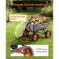 VEVOR Garden Dump Cart, 680kg Poly Dump Cart, Garden Carts Dumps Wagon με μηχανισμό Quick-Dumps 90°, Ρυθμιζόμενη λαβή, εύκαμπτα περιστρεφόμενα ρουλεμάν 270°, Yard Wagon για φυτά, έδαφος, καλλιέργειες