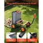 VEVOR Garden Dump Cart, 680kg Poly Dump Cart, Garden Carts Dumps Wagon με μηχανισμό Quick-Dumps 90°, Ρυθμιζόμενη λαβή, εύκαμπτα περιστρεφόμενα ρουλεμάν 270°, Yard Wagon για φυτά, έδαφος, καλλιέργειες