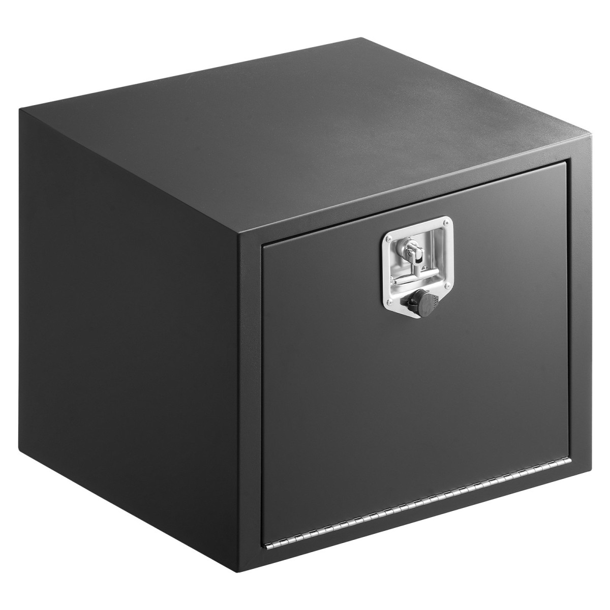 VEVOR Underbody Truck Tool Box, 609 x 457 x 457 mm Κουτί αποθήκευσης τρέιλερ από χάλυβα βαρέως τύπου με κλειδαριά & κλειδιά, αδιάβροχη οργάνωση αποθήκευσης τρέιλερ κάτω από το αμάξωμα με λαβή T για φορτηγό, Van, SUV, Μαύρο