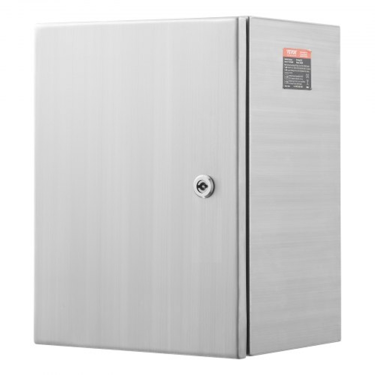 Ηλεκτρικό κουτί VEVOR Steel, 50,8 x 40,6 x 20,3 cm, Κουτί ηλεκτρικού περιβλήματος 304 από ανοξείδωτο ατσάλι, περίβλημα ηλεκτρικού ηλεκτρονικού εξοπλισμού εξωτερικού χώρου επιτοίχια με κλειδαριά μεντεσέδων πλάκας τοποθέτησης, IP66 αδιάβροχο