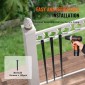 Μεταλλικά κάγκελα VEVOR Staircase, 29,5'' x 1'' Επίπεδοι διακοσμητικοί άξονες από κράμα αλουμινίου, 51 Pack κιγκλίδωμα καταστρώματος με βίδες, κλασικό κιγκλίδωμα κοίλου καταστρώματος με σατέν μαύρη επίστρωση σε σκόνη για βεράντα