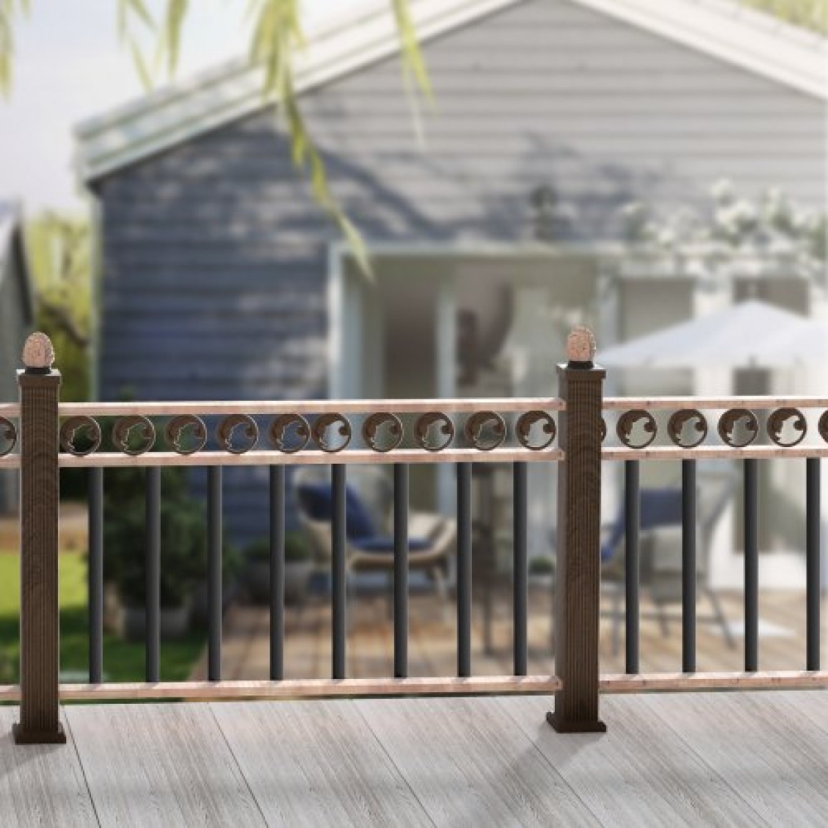 Μεταλλικά κάγκελα VEVOR Staircase, 29,5'' x 1'' Επίπεδοι διακοσμητικοί άξονες από κράμα αλουμινίου, 51 Pack κιγκλίδωμα καταστρώματος με βίδες, κλασικό κιγκλίδωμα κοίλου καταστρώματος με σατέν μαύρη επίστρωση σε σκόνη για βεράντα